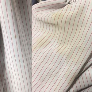 Vintage Dresses - Vintage Semi-Sheer Vertical Stripe Secretary Dress Vintage Dresses - Vintage Semi-Sheer Vertical Stripe Secretary Dress